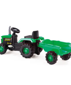 Alternative view of Dolu Pedaal Trekker met Aanhanger Groen