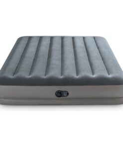 Intex 64114 Prestige Mid-Rise 2-Persoons Luchtbed 203x152x30 cm + Ingebouwde Pomp Grijs