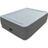 Intex 64418ND Comfort Plush Queen High 2-Persoons Luchtbed 203x152x56 cm + Ingebouwde Pomp Grijs