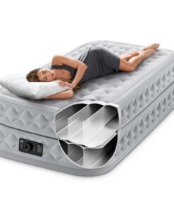 Alternative view of Intex 64488ND Twin Supreme Air-Flow 1-Persoons Luchtbed 191x99x51 cm + Ingebouwde Pomp Grijs