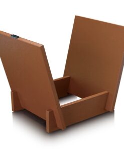 Alternative view of Lenco TTA-040BN Opbergsysteem voor 40 Vinylplaten Hout/Kunstleer/Bruin