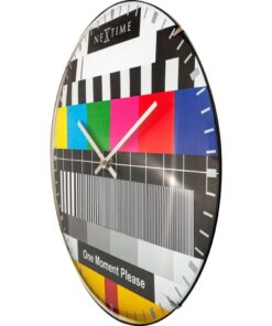 Alternative view of NeXtime NE-3162 Glazen Wandklok Testpage Dome 35 cm