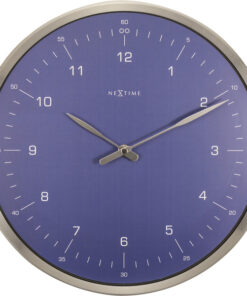 NeXtime NE-3243BL Wandklok 60 Minutes Ø33 Metaal Blauw