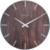NeXtime NE-3249BR Wandklok Edge-Wood-Dome Dia 35cm Kunststof Bruin