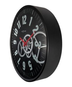 Alternative view of NeXtime NE-3259ZW Moderne Gear Wandklok 36 cm Zwart/Wit
