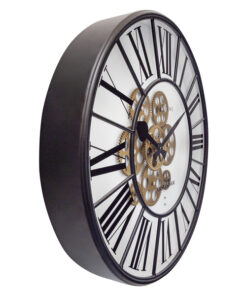 Alternative view of NeXtime NE-3283WI Gear Klok William 50 cm + Bewegende Tandwielen Wit