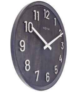 Alternative view of NeXtime NE-3284ZW Grote Wandklok - 50cm- Stille Klok - Walnoot - Zwart - "Precious"