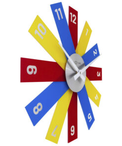 Alternative view of NeXtime NE-3285DI Design Wandklok - 40cm- Stille Klok - Multicolor - Acryl - "Plexi"