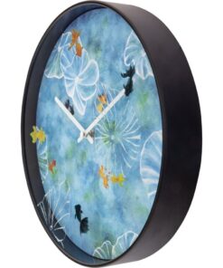 Alternative view of NeXtime NE-3312 Wandklok Visvijver 30 cm Blauw/Zwart