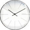NeXtime NE-3506WI Wandklok Big Stripe Ø20 Glas Wit