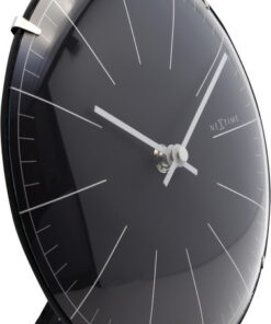 Alternative view of NeXtime NE-3506ZW Wandklok Big Stripe Ø20 Glas Zwart