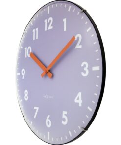 Alternative view of NeXtime NE-3542LA Glazen Wandklok Duomo 35 cm Lavendel/Rood