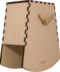 Alternative view of NeXtime NE-5207RZ Tafelklok Rocky 19.5x18x8.8 Cm Hout Zalm