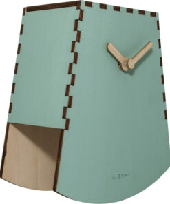 Alternative view of NeXtime NE-5207TQ Tafelklok Rocky 19.5x18x8.8 Cm Hout Turquoise