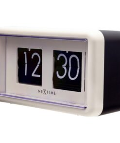 Alternative view of NeXtime NE-5228WI Flipklok 18x10x7 cm Wit/Zwart