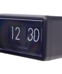Alternative view of NeXtime NE-5228ZW Flipklok 18x10x7 cm Zwart