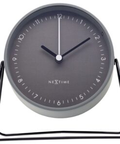 NeXtime NE-5240GS Wekker Berlin 14x13 cm Grijs/Metaal