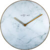 NeXtime NE-8189WI Wandklok Marble Ø 40 Cm Wit