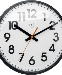 NeXtime NX-7308ZW Wandklok NXT Diam. 26cm Kunststof Zwart