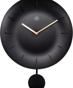 NeXtime NX-7339ZW Wandklok NXt Bowl Ø 30 Cm Zwart