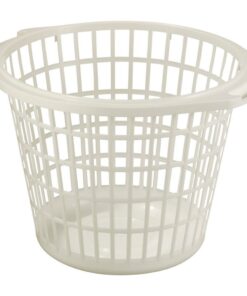 Wasmand Rond 48 cm Wit