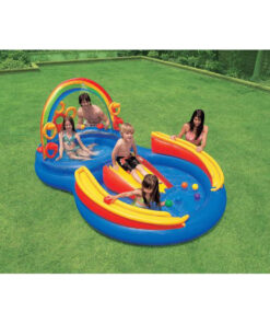 Alternative view of Intex 57453NP Regenboog Zwembad met Glijbaan 297x193x135 cm
