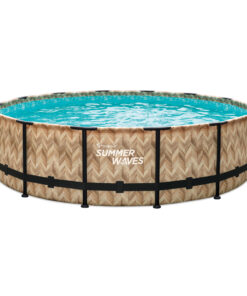 Summer Waves Zwembad Elite Frame 427 X 107 Cm Light Oak