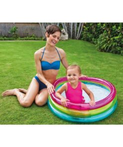 Alternative view of Intex 57104NP Wet Set Collection Regenboog Baby Opblaaszwembad 86x25 cm