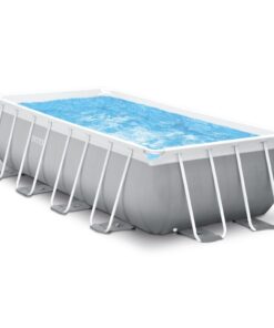 Intex 26788GN Prism Frame Zwembad 400x200x100 cm Grijs/Blauw
