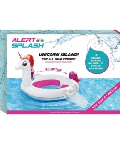 Alert Splash Opblaasbaar Eenhoorn Eiland 310x270x175 cm + 5 Stickers