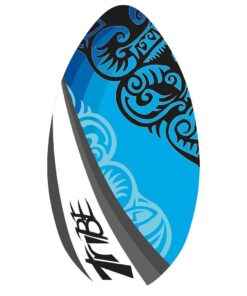 SportX Houten Skimboard met Blauwe Tribe Print 94 cm